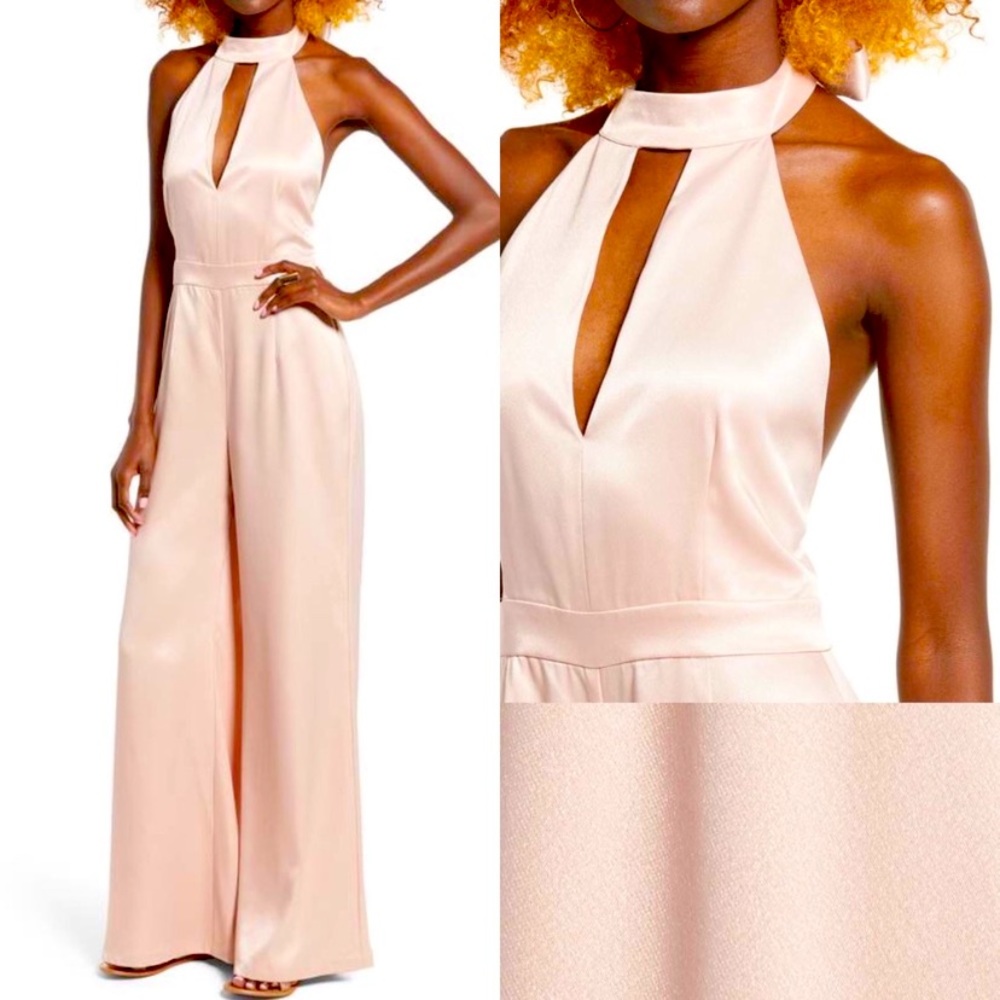 Plush pink jumpsuit